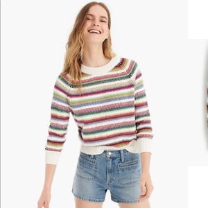 J.Crew/The Reeds Colorful Stripe Crewneck Sweater NWT